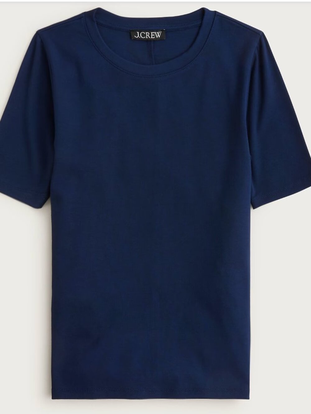 NEW NWT J. Crew Refined rib elbow-sleeve T-shirt Color: Navy Blue